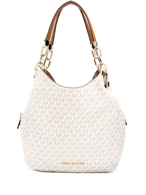 michael kors lillie chain tote bag|Michael Michael Kors Lillie Signature Large Chain Shoulder Tote.